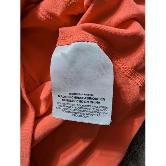 Nike Running Long Sleeve Hooded Shirt Women's Size XS Orange Dri Fit - Picture 5 of 14